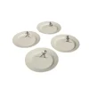 Wadiga Assiette à Dessert En Céramique D21cm – Lot De 4 10