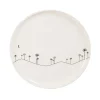 Maisons Du Monde Assiette à Dessert En Grès Beige Motifs Palmiers Noirs – Lot De 6 22