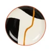 Maisons Du Monde Assiette à Dessert En Grès Noir, Jaune, Rouge Et Beige 16