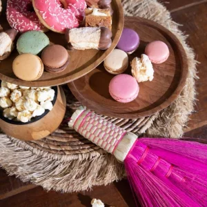 Bazar Bizar Assiette à Gâteau Large En Bois De Teck 11