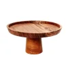 Bazar Bizar Assiette à Gâteau Moyenne En Bois De Teck 7