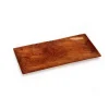 Bazar Bizar Assiette à Sushi En Bois De Teck Moyenne Rectangulaire 5