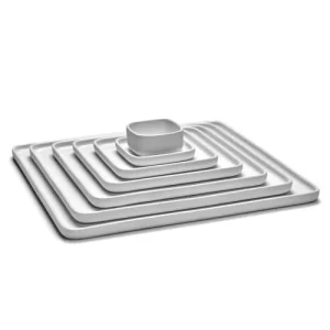 Serax Assiette Carrée En Porcelaine Blanche 16x16cm 12