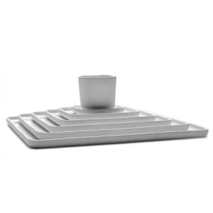 Serax Assiette Carrée En Porcelaine Blanche 16x16cm 14