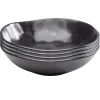 Kare Design Assiette Creuse En Grès Noir D20 – Lot De 4 19