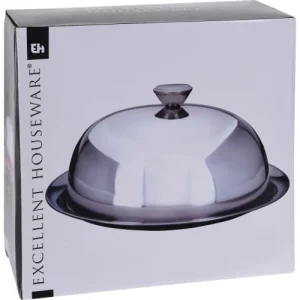 Wadiga Assiette De Présentation Avec Cloche En Inox 6