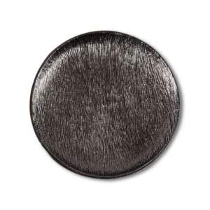 Zago Assiette Décorative En Métal Ø29cm Noire 13