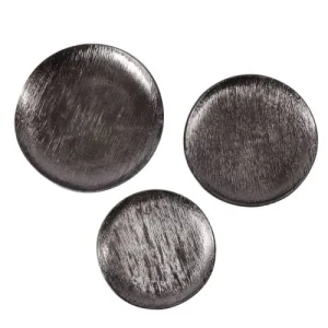 Zago Assiette Décorative En Métal Ø33cm Noire 9