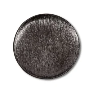 Zago Assiette Décorative En Métal Ø33cm Noire 15