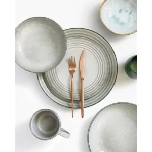 Medard De Noblat Assiette Dessert En Grès Gris Clair 6