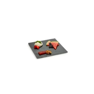 Wadiga Assiette En Ardoise Carrée 25x25cm 6