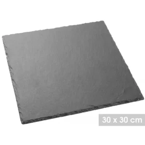 Wadiga Assiette En Ardoise Carrée 30x30cm 6