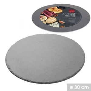 Wadiga Assiette En Ardoise Ronde D30cm 9
