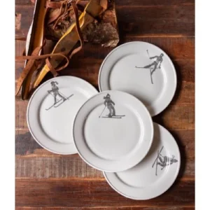 Wadiga Assiette En Céramique Blanche D27cm – Lot De 4 6
