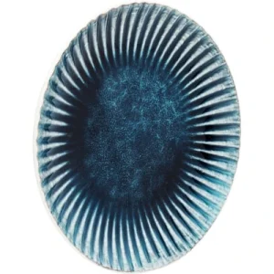 Kare Design Assiette En Grès Bleu Et Blanc D21 – Lot De 4 13