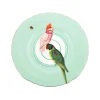 Yvonne Ellen Assiette En Porcelaine Perroquet D24cm 19