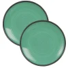 Maisons Du Monde Assiette Plate En Faïence Verte – Lot De 2 17