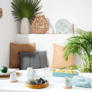 Maisons Du Monde Assiette Plate En Grès Blanc à Motifs Bleus Et Gris – Lot De 6 10