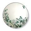 Medard De Noblat Assiette Plate En Grès Blanc/Vert 16
