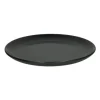 Pomax Assiette Plate En Grès Gris 10