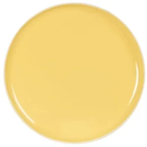 Maisons Du Monde Assiette Plate En Grès Jaune 9