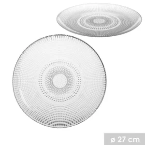 Wadiga Assiette Plate En Verre D27cm 6