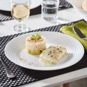 Luminarc Assiette Plate En Verre Opale Extra Résistant D25cm 9