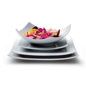 Medard De Noblat Assiette Plate Grand Modèle En Porcelaine Blanc 8