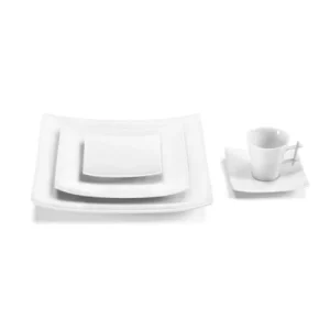Medard De Noblat Assiette Plate Grand Modèle En Porcelaine Blanc 10