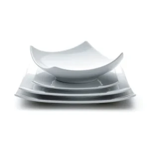 Medard De Noblat Assiette Plate Grand Modèle En Porcelaine Blanc 12
