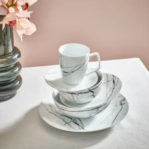 Salt & Pepper Assiette Plate Marbre Ø 19cm – Set De 4 7