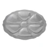 Roger Orfevre Assiette Pour 6 Huîtres 29 Cm En Inox Argent 8