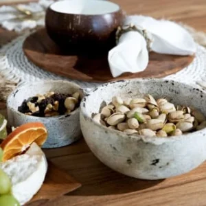 Bazar Bizar Assiette Ronde Moyenne En Bois De Teck 12