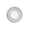 Wadiga Assiette Transparente Verre à Motifs Romance – 25x25x2cm 13