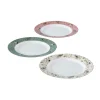 Wadiga Assiettes à Dessert En Céramique Fleurs Et Oiseaux D20cm – Lot De 3 17