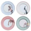 Yvonne Ellen Assiettes Animaux En Porcelaine D27cm – Lot De 4 10