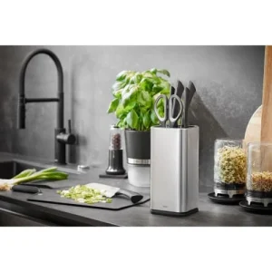 GEFU Bloc à Couteaux En Acier Inoxydable Noir 10