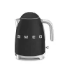 Smeg Bouilloire 1,7 L Mat En Inox Noir 16