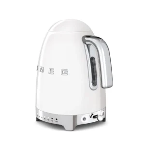 Smeg Bouilloire Année 50 1,7 L En Inox Blanc 6
