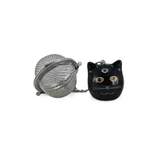Faye Boule à Thé Breloque Chat Blanc 3,5cm 7