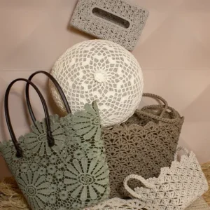 Pirouette Paris Cloche à Gâteaux En Crochet Fait Main D33cm 11