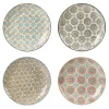 Table Passion Coffret De 4 Assiettes Plates 26 Cm En Grès Multicolore 7