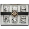 Maisons Du Monde Composition Verres (x6) Et Boîte En Carton Noir Et Doré 13