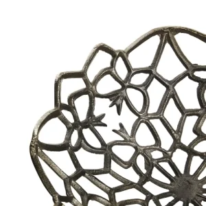 Beliani Coupe De Fruits En Aluminium Argenté 12
