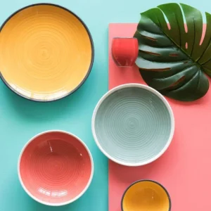 Maisons Du Monde Coupelle En Faïence Jaune Et Verte – Lot De 2 12