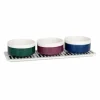 Maisons Du Monde Coupelles Apéritives En Grès Multicolore (x3) Plateau à Motifs Blancs Et Noirs 7