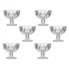 Wadiga Coupes à Glace En Verre Bordure Dorée H10,5cm – Lot De 6 7