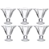 Wadiga Coupes à Glace En Verre Fleur H12cm – Lot De 6 11