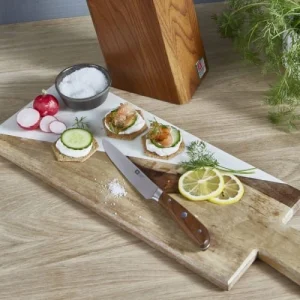 Richardson Sheffield Couteau à Découper 20 Cm En Acier X50CrMoV15 + Bois De Frêne Fumé Noi 9