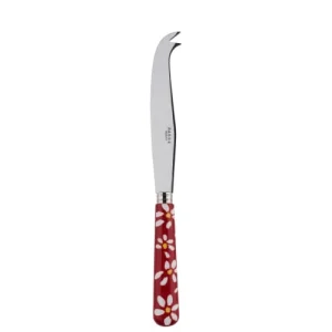 Sabre Couteau à Fromage Inox Et Marguerites Rouges 6